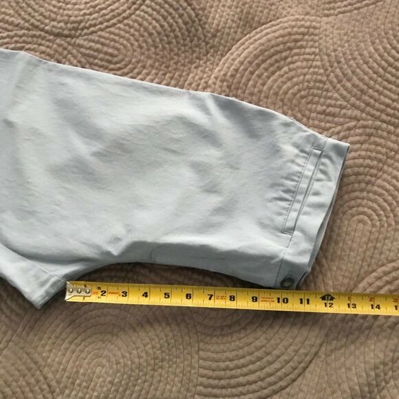 3/$20 NY&CO Women's 10 Chino Capri Pants Periwinkle Blue Career Business Casual - Picture 7 of 8